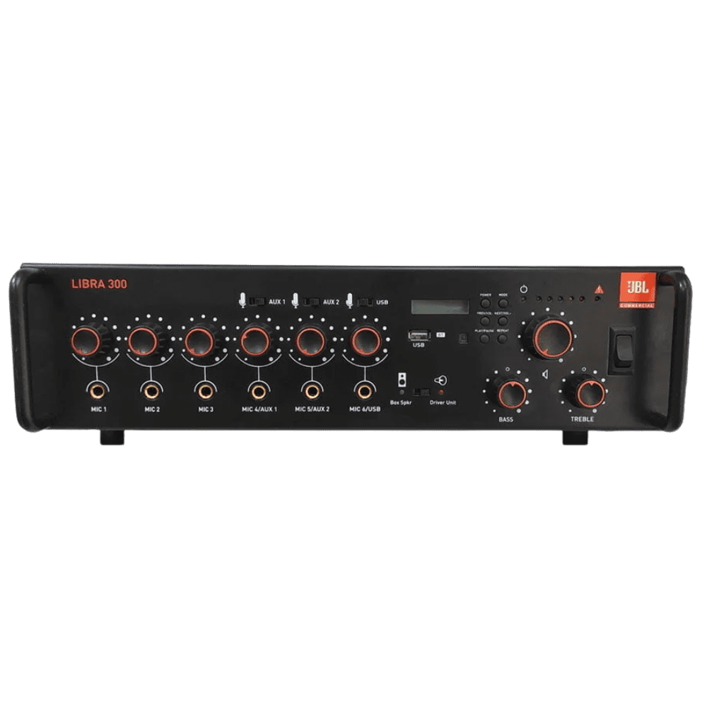 JBL Libra 300 Mixer Amplifier with USB & Bluetooth 1 JBL Libra 300 Mixer Amplifier with USB & Bluetooth