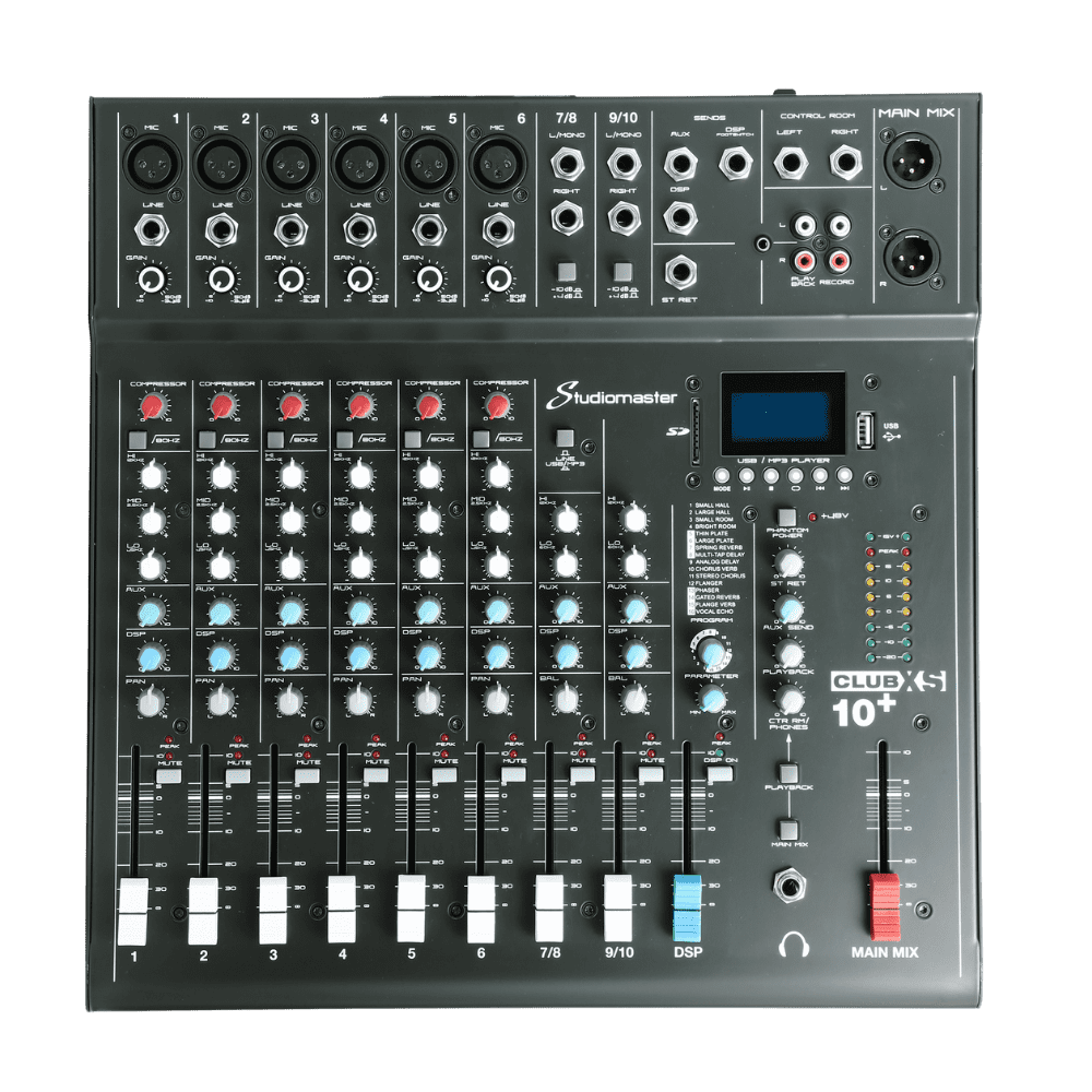 Studiomaster CLUB XS10+ 10-Channel Analog Mixer 1 Studiomaster CLUB XS10+ 10-Channel Analog Mixer