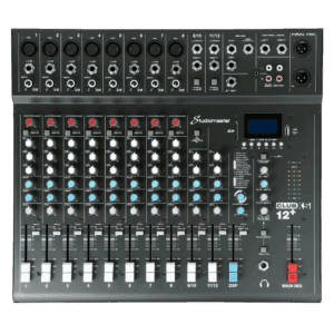 Studiomaster CLUB XS12+ – 12-Channel Analog Mixer with DSP, Bluetooth & USB Recording