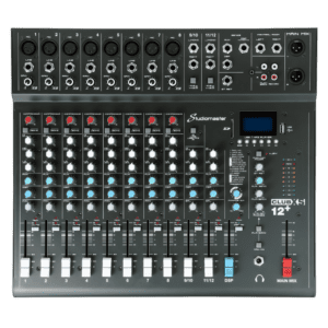 Studiomaster CLUB XS12+ - 12-Channel Analog Mixer with DSP, Bluetooth & USB Recording