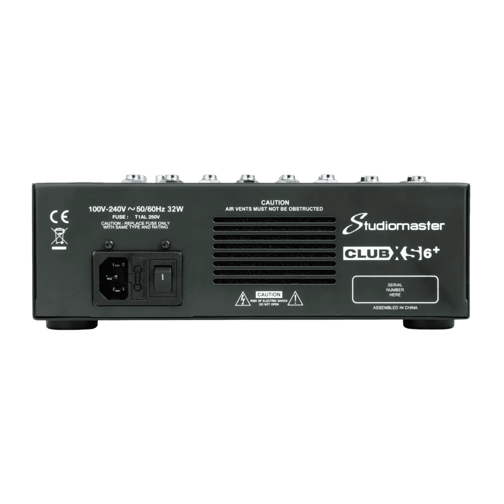 Studiomaster CLUB XS6+ 6-Channel Analog Mixer - Image 2