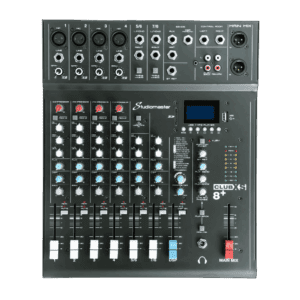 Studiomaster CLUB XS8+ – 8-Channel Analog Mixer With DSP & USB/SD Recording