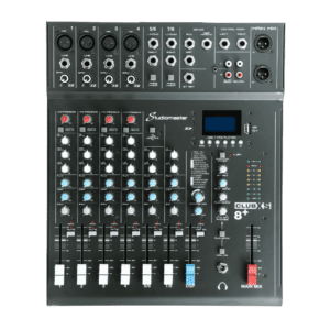 Home 58 Studiomaster CLUB XS8+ - 8-Channel Analog Mixer With DSP & USBSD Recording