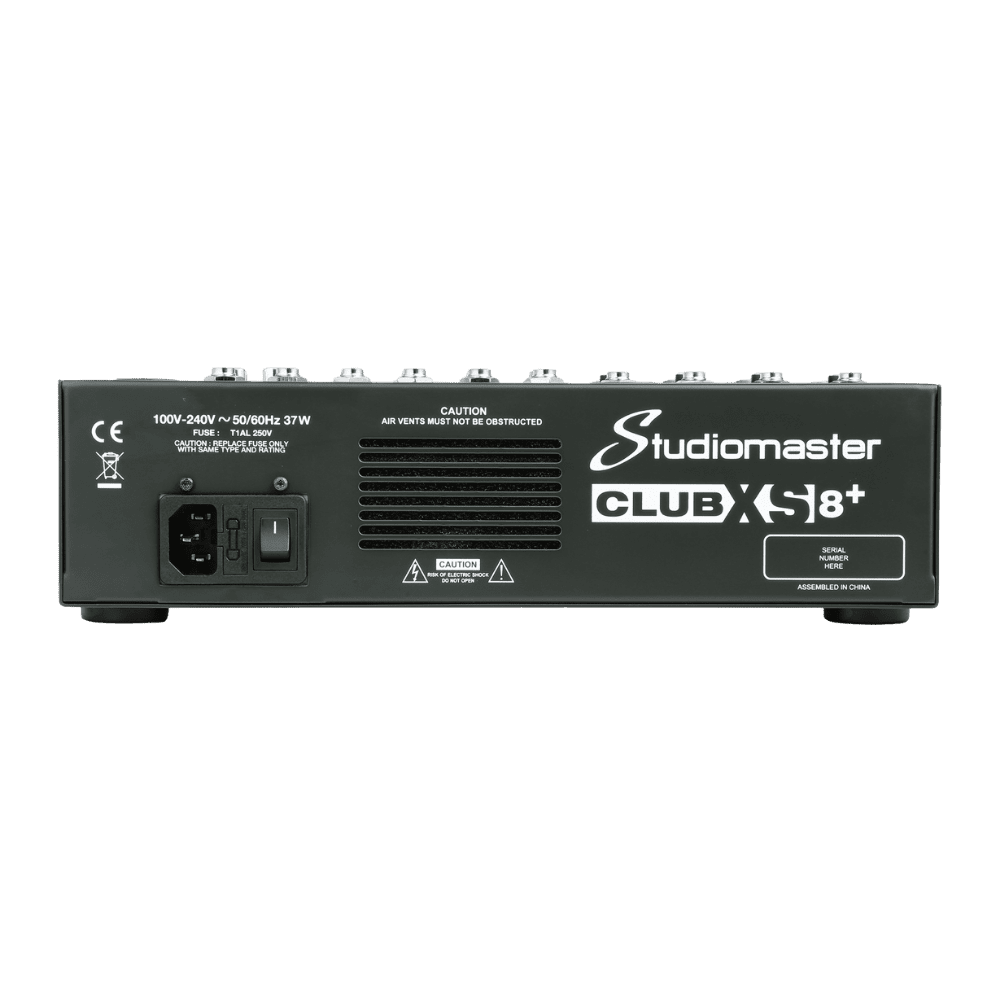 Studiomaster CLUB XS8+ – 8-Channel Analog Mixer With DSP & USB/SD Recording 2 Studiomaster CLUB XS8+ – 8-Channel Analog Mixer With DSP & USB/SD Recording - Image 2
