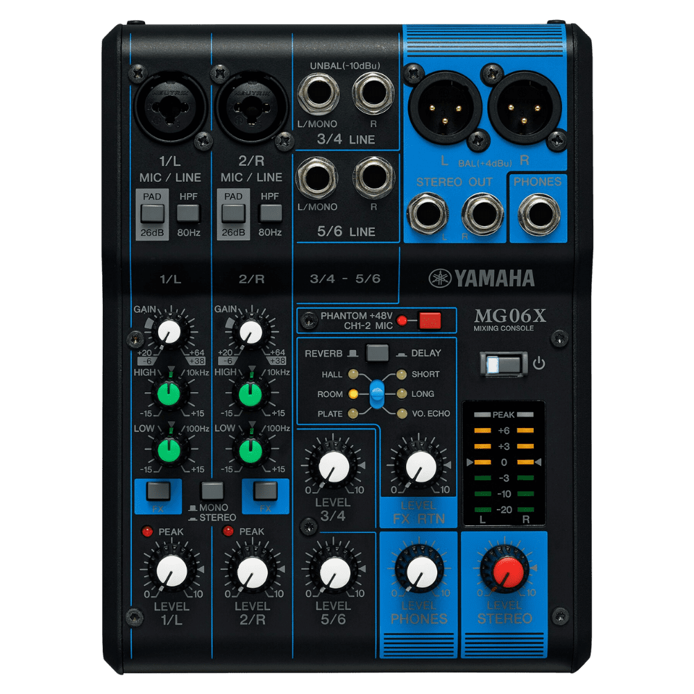 Yamaha MG06X Mixing Console 1 Yamaha MG06X Mixing Console