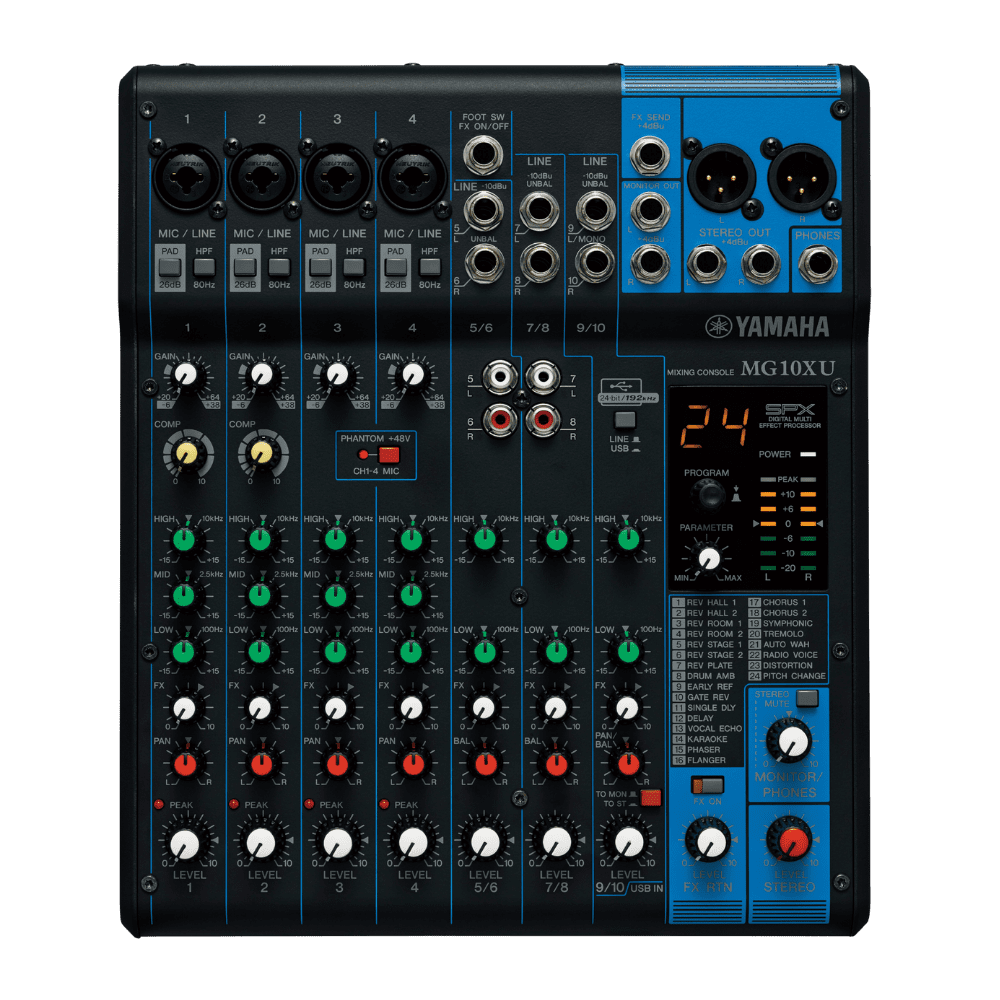 Yamaha MG10XU Mixing Console 1 Yamaha MG10XU Mixing Console