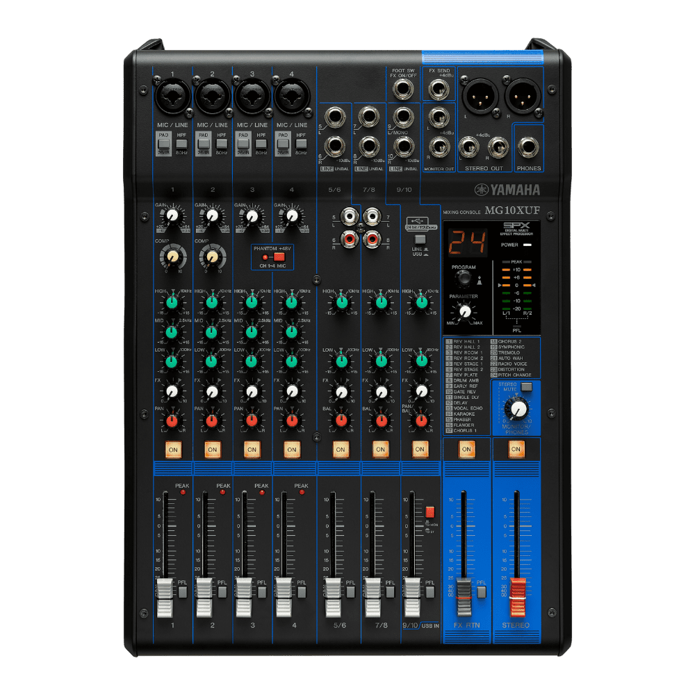 Yamaha MG10XUF-10-Channel Professional Mixing Console 1 Yamaha MG10XUF-10-Channel Professional Mixing Console