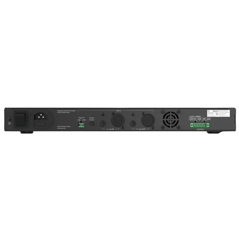 BOSCH PLE-1P240-IN Class-D Power Amplifier 240W 2 BOSCH PLE-1P240-IN Class-D Power Amplifier 240W